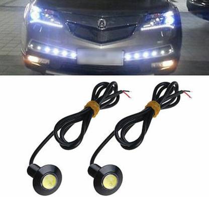 CSGLARE LED-23MM LED Eagle Eye Day Time Running Pilot Lamp (5W) (White with Out Flash) Car Fancy Lights