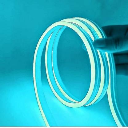 Steko 5 Meter (ICE BLUE) DC 12Volt 50W Cuttable LED Neon Flexible Light Car Decorative Car Fancy Lights