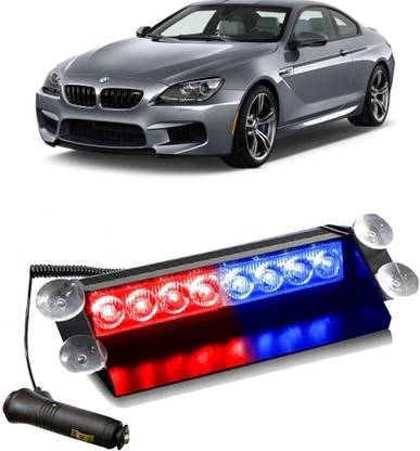 Enfield Works Car Flashing Lights 8 LED Police Good Quality Car Fancy Light(Red,Blue) E-4289 Car Fancy Lights
