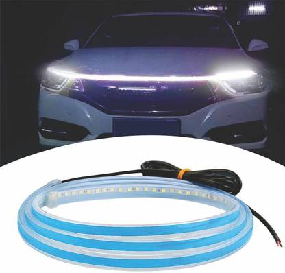 ASRYD Car Led Hood Waterproof DRL Strip for Cars with Matrix White Flowing Led Light Car Fancy Lights