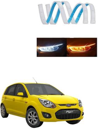 SPREADX Car Headlight Led Strip White DRL Daytime Light 12v For Ford Figo Type-1 Car Fancy Lights