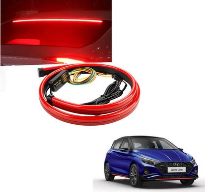KOZDIKO 90CM Rear Windshield Brake Strip Warning Light Red Color For I20 N-LINE Car Fancy Lights