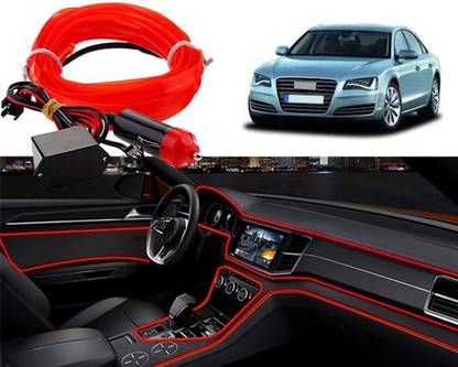 Selifaur R2E11-Cold Dashboard Luxury 5 Meter Car Dashboard EL Wire R8 Car Fancy Lights