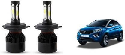 Wener 4 Side H4 LED Headlight Bulb with Cooling Head Lamp Nighteye For Tata Nexon Car Fancy Lights