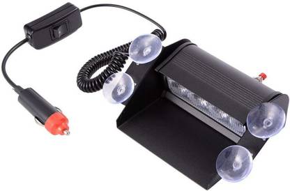 BRPEARl 8 LED for Car Dash Strobe Lights Blue/Red Flasher Police Warning Lamp Car Fancy Lights