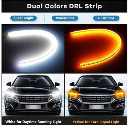 HANABI White, Amber LED Daytime Running light Headlamp Indicator Car FancyLight AL-2442 Car Fancy Lights