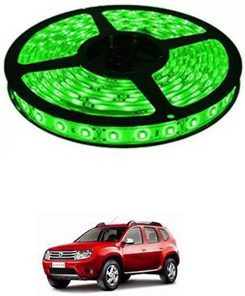 FKOK Green 5 Meters Waterproof Cuttable LED Lights Strip Roll For Duster Car Fancy Lights