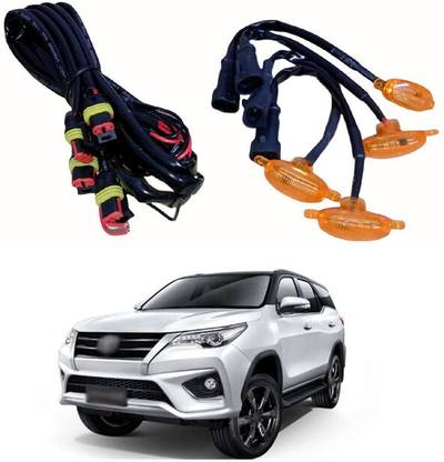 ABB 4Pcs Grille Running Light Smoked, Amber LED Lens Front Grille Lights-96 Car Fancy Lights