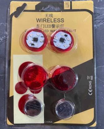 Lavish Secrets LED Plastic Wireless Car Door Warning Open Lights Indicator Decor Car Fancy Lights