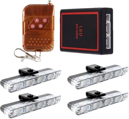 Motopex Ambulance Police Cop Light Auto Strobe Warning Light Lights 4X4 LED Police Light Car Fancy Lights