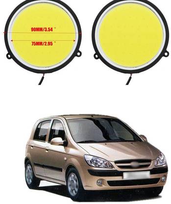 LOVMOTO 12V Round LED Lights DRL Daytime Running Light 75 Car Fancy Lights