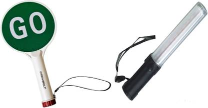 Crewbolt Flashlight Led Traffic Baton Wands Air Marshaling Stop Go Portable Stop Signs Car Fancy Lights