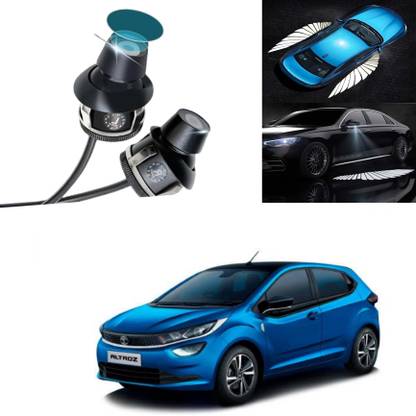 silvr star Car Rearview Mirror Side LED Angel Wing Light Tata Altroz (Set of 2 Pcs) White Car Fancy Lights