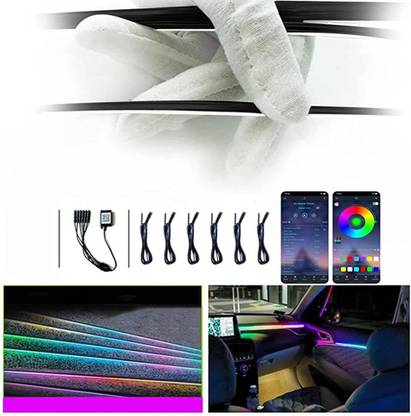 Cave Interior Ambient Atmosphere Light, 6th Gen with K3 LED Strips, 2 Zone Car Fancy Lights