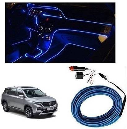 RS ENTERPRISES CARS EL Wire Car Interior Light with Adapter (5 Meter) For MG Hector Car Fancy Lights