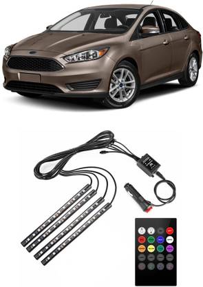 YUNEIK Universal Atmosphere Lights Car LED Strip Light 4pcs 48 LED Multicolor Y 134 Car Fancy Lights