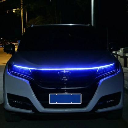 Air Wink Car Hood Light Strip Headlight Decorative Lamp Car Daytime Running Lights (Blue) Car Fancy Lights