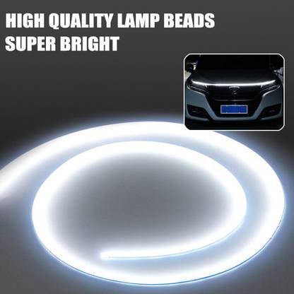 Alco 150cm Start Scan Dynamic WHITE LED DRL Hood Light Strip Daytime Running Light Car Fancy Lights