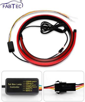 FABTEC Rear Stop Signal Windshield Break Strip LED 90 cm Light for Car Safety Warning Car Fancy Lights