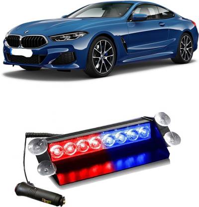 Enfield Works Car Flashing Lights 8 LED Police Good Quality Car Fancy Light(Red,Blue) E-1724 Car Fancy Lights