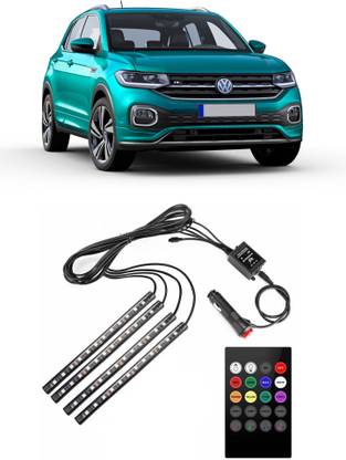 AutoTiger Universal Atmosphere Lights Car LED Strip Light 4pcs 48 LED A614 Car Fancy Lights