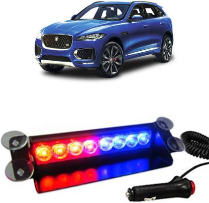 Enfield Works Car Flashing Lights 8 LED Police Good Quality Car Fancy Light(Red,Blue) E-3628 Car Fancy Lights