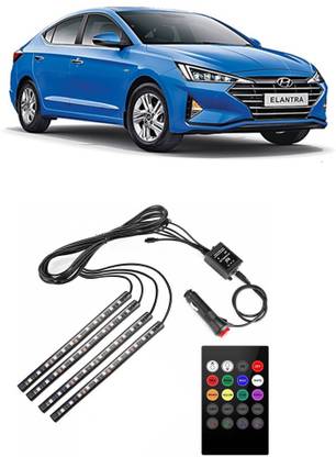 YUNEIK Universal Atmosphere Lights Car LED Strip Light 4pcs 48 LED Multicolor Y 174 Car Fancy Lights