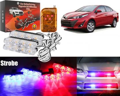 Selifaur R2B404-Police Light LED With Wireless Remote Police Strobe Flasher Grill Light Car Fancy Lights