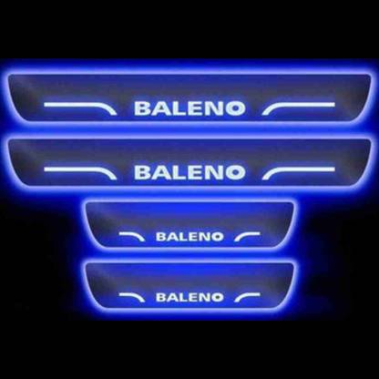 AR Accessories Baleno Car Sill Plate , Car Foot Step Light For Baleno ( Blue ) Car Fancy Lights