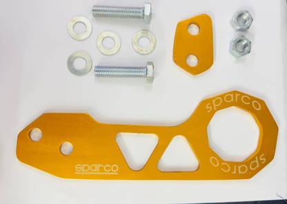 Auto MT SPARCO JDM Racing YELLOW Rear Tow Hook Rear Japanese STYLE Car Auto Trailer Rear Vehicle Tool Kit