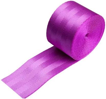 Auto MT Car Seat Belt Webbing PURPLE 3.6M Safety Strap Seat Lap Retractable Nylon Kit Car Seat Belt