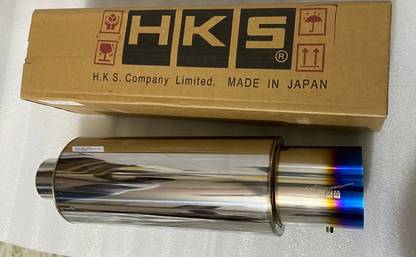 Auto MT HKS SINGLE TIP Exhaust Muffler Silencer HKS Muffler Exhaust Loud Exhaust Car Flywheel