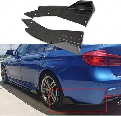 AUTO MT Universal Car Rear-Bumper-Lip Side Splitter Spoiler Canard Diffuser, Protector. Spring Leaf