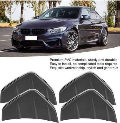 Auto MT 4pcs Rear Bumper Lip Rear Diffuser Defuzer Shark Fins Spoiler Lip Wing Splitter Car Flywheel