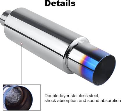 Auto MT ROUND HKS TIP Exhaust Muffler Silencer Burnt Tip .. Car Flywheel