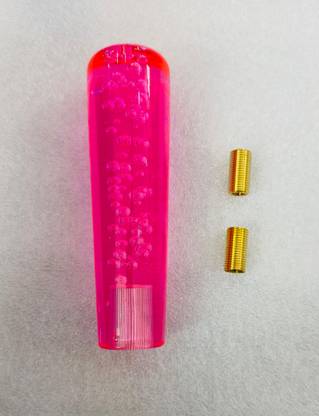 Auto MT Pink 15cm Gel, Bubble Gear-Shift Knob Crystal Acrylic Universal Car Gear-Knob. Car Engine Valve