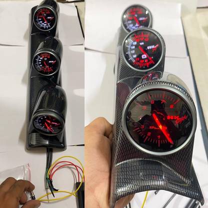 Auto MT HKS Pillar Meter RIGHT-SIDE Tachometer RPM Meter Water TEMPREATURE Volt Meter Car Flywheel