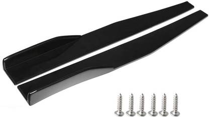 AUTO MT 2PC 75cm Left/Right Side Splitter Diffuser Winglet Wings Bumper Lip Spoiler-Kit Spring Leaf