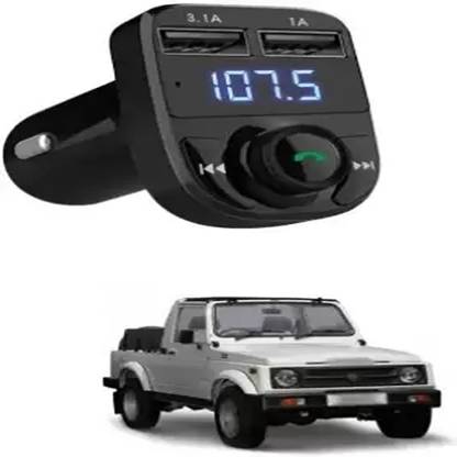 TechTrave 44 W Qualcomm 3.0 Turbo Car Charger X8 Bluetooth Hands Free Call Receiver MP3 Car FM Modulator