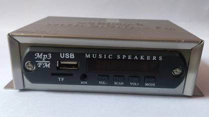 SMJEET Mp3 With Dancing Led Car Stereo USB, MP3, SD-MMC, AUX DC 12 VOLT MP3 Car FM Modulator