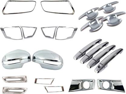 RKD Chrome Accessories Combo Kit for Bolero 2020-Present (Set of 14Pcs)099 Glossy MAHINDRA Bolero Side Garnish