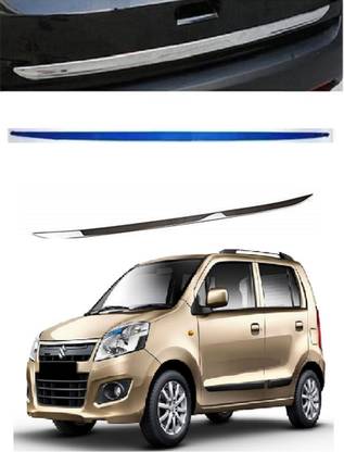 Trigcars Maruti Suzuki Wagon R x15 Car Dicky Boot Chrome Plated Chrome Maruti WagonR Rear Garnish