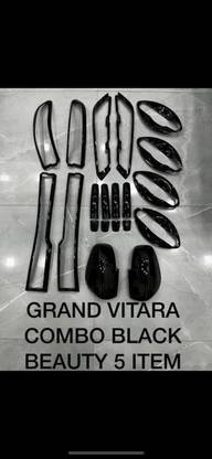 STARX Exterior Chrome Accessories Combo Kit Compatible with Grand Vitara Chrome Maruti Grand Vitara Rear Garnish