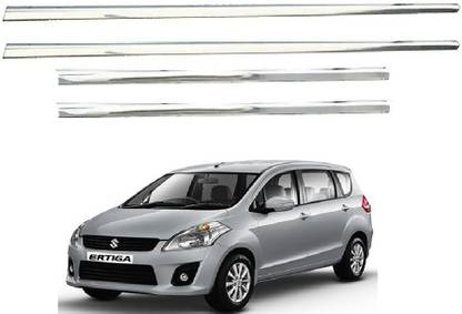AutoZeal Lower Window Garnish (Chrome) Set of 4 For Maruti Old Ertiga All Model Chrome Maruti Ertiga Side Garnish