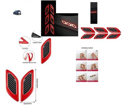 Max In Carbon Fiber Graphic Car Reflective Sticker, Warning Sign for IGNIS Glossy Maruti Ignis 1.3 Alpha Side Garnish