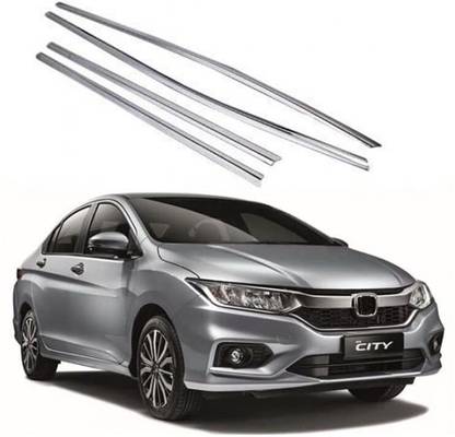 jagankirpa Chrome Lower Window Garnish Trims model 2018-2019 Chrome Honda City Side Garnish