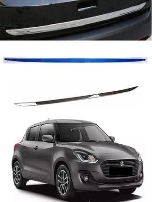 Trigcars Maruti Suzuki Swift 2019 Car Dicky Boot Chrome Plated Chrome Maruti Swift Rear Garnish