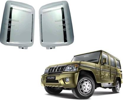 AMARIO Side Mirror Chrome Cover Suitable For Bolero 2015-2019 Set Of 2 Chrome Mahindra Bolero Side Garnish