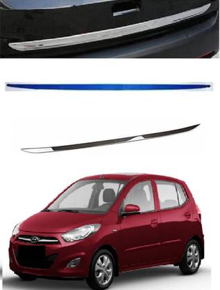 Trigcars Hyundai i10 Old Car Dicky Boot Chrome Plated Chrome Hyundai i10 Rear Garnish