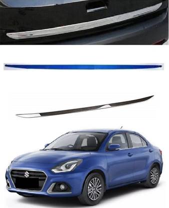 Trigcars Maruti Suzuki Swift Dzire 2021 Car Dicky Boot Chrome Plated Chrome Maruti Swift Dzire Rear Garnish